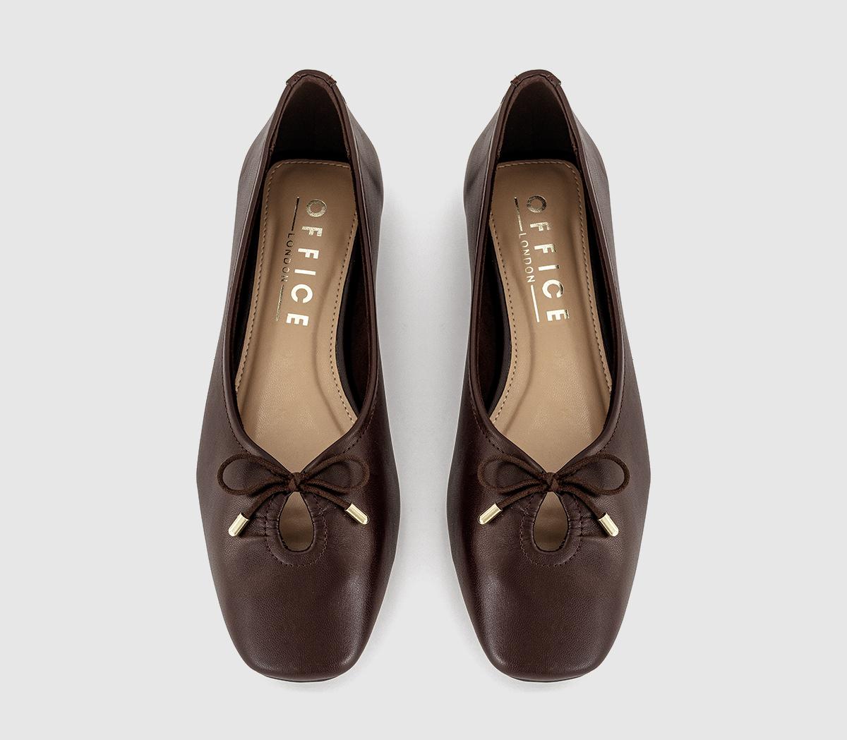OFFICEFreya Bow Ballerina ShoesBrown