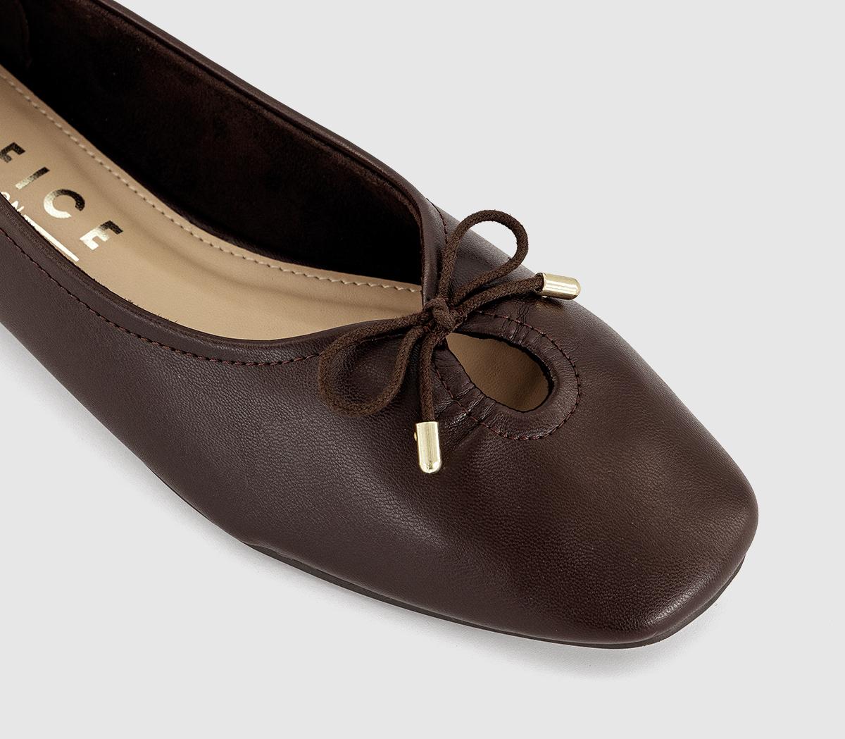 OFFICEFreya Bow Ballerina ShoesBrown