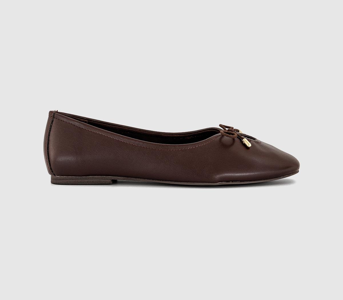 OFFICEFreya Bow Ballerina ShoesBrown
