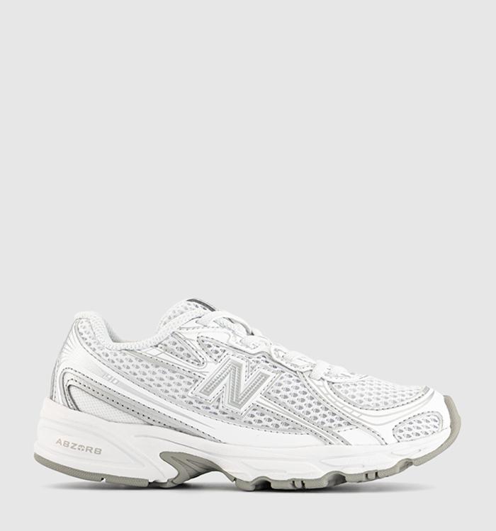 New Balance 740 Youth Trainers White Silver Metallic