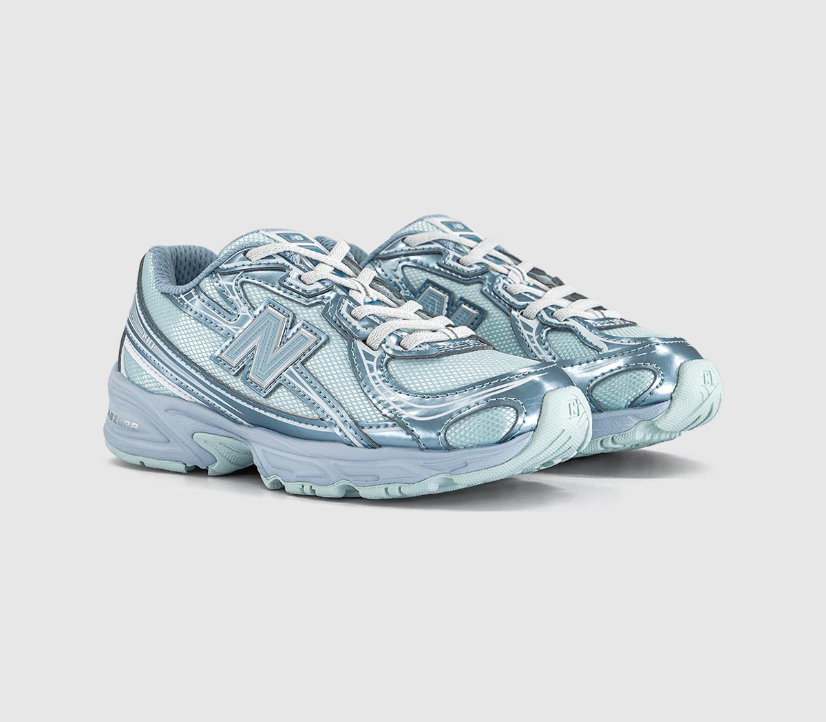 New Balance740 Youth TrainersGlint Blue  Oxford Blue