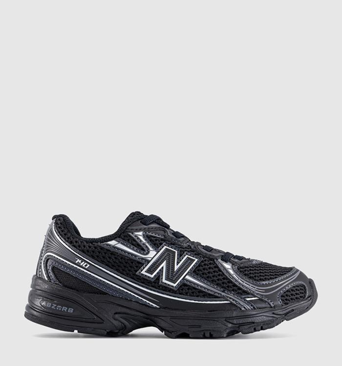 New Balance 740 Youth Trainers Black Silver Metalic Bm