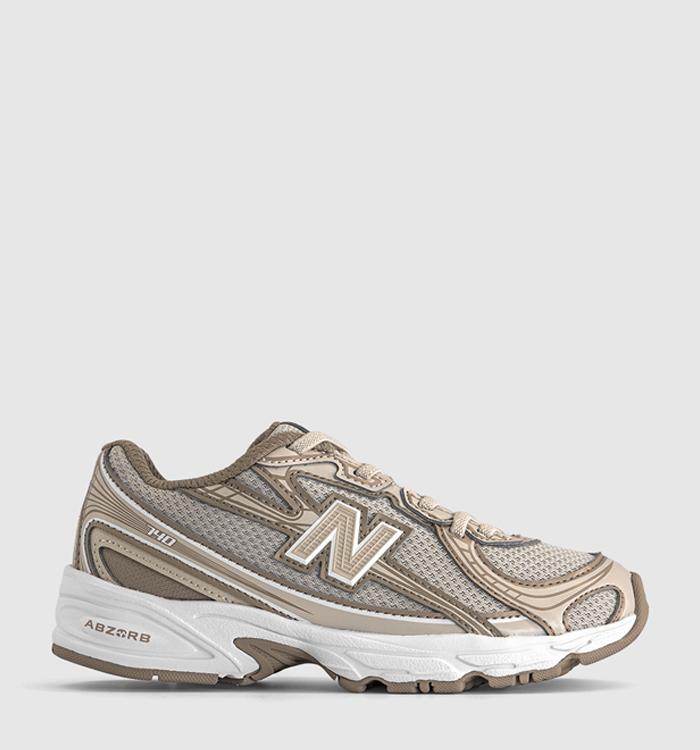 New Balance 740 Youth Trainers Timberwolf Driftwood