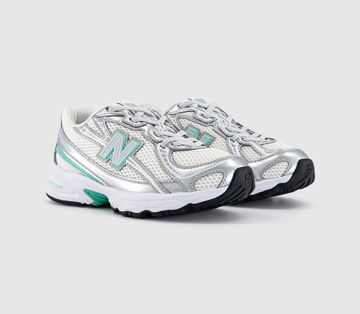 New Balance740 Youth TrainersSilver Metallic Deep Red