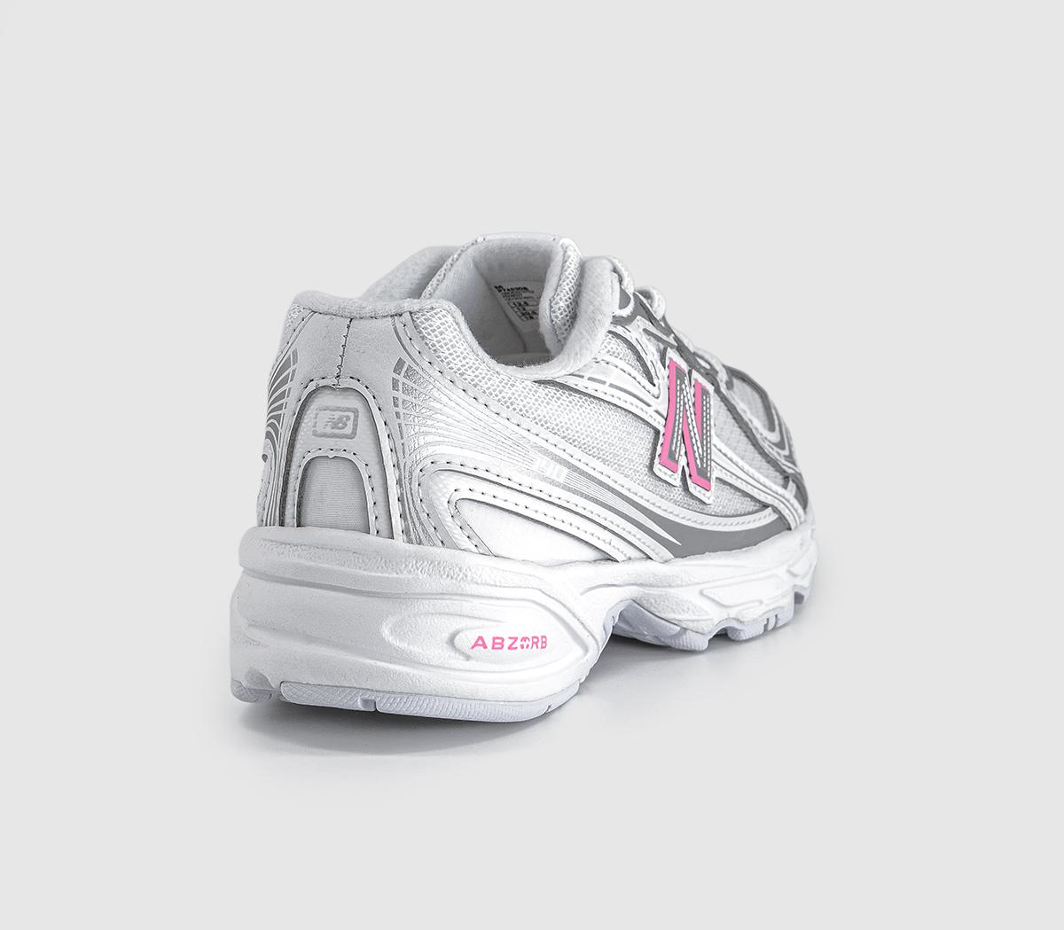 New Balance740 Youth TrainersSilver Metallic Signal Pink