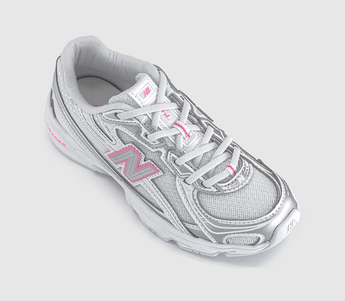 New Balance740 Youth TrainersSilver Metallic Signal Pink
