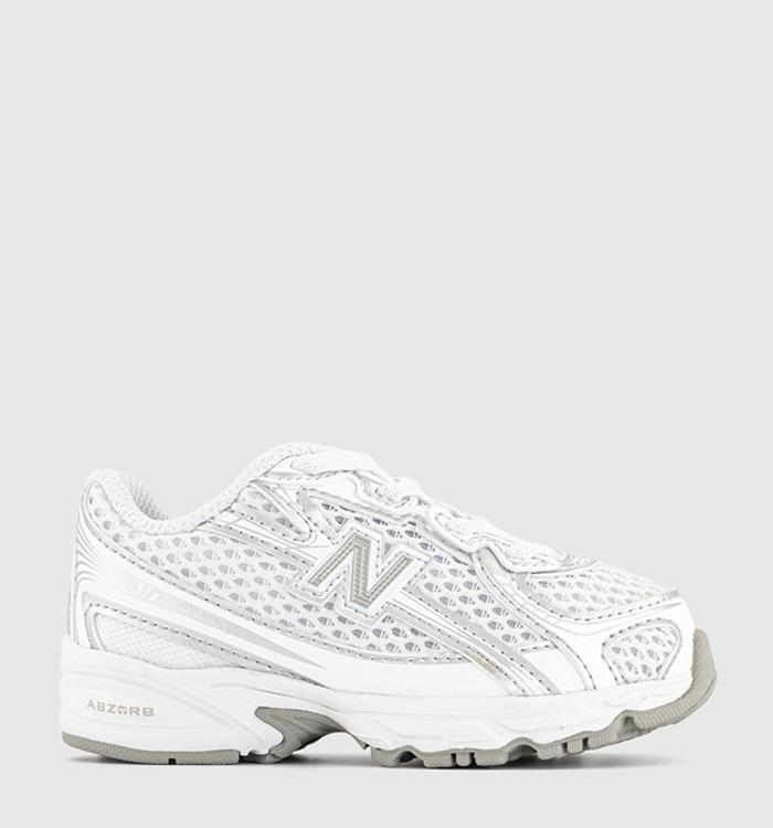 New Balance 740 Infant Trainers White Silver Metalic