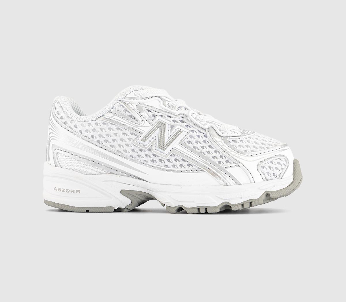 New Balance 740  Trainers Silver Metalic White in   Size 9, Office Shoes