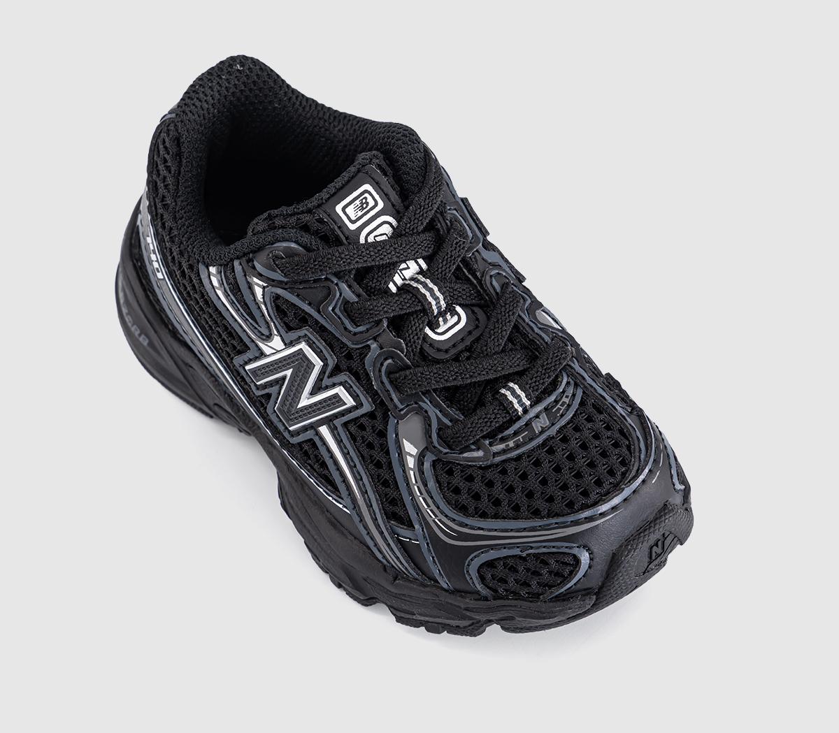 New Balance740 Infant TrainersBlack Silver Metalic Bm