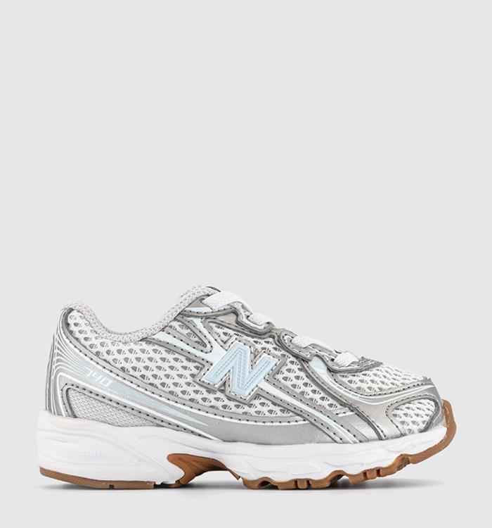 New Balance 740 Infant Trainers Silver Metalic Blue