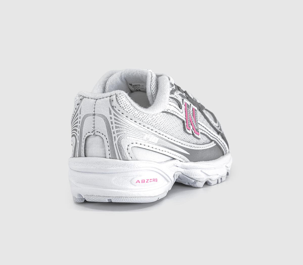 New Balance740 Infant TrainersSilver Metallic Signal Pink