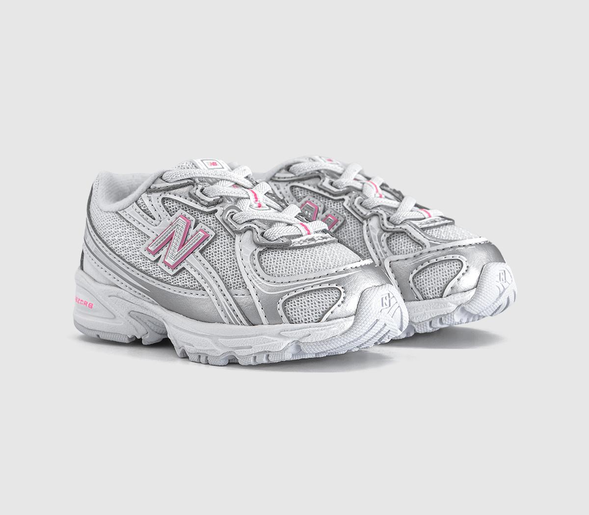 New Balance740 Infant TrainersSilver Metallic Signal Pink