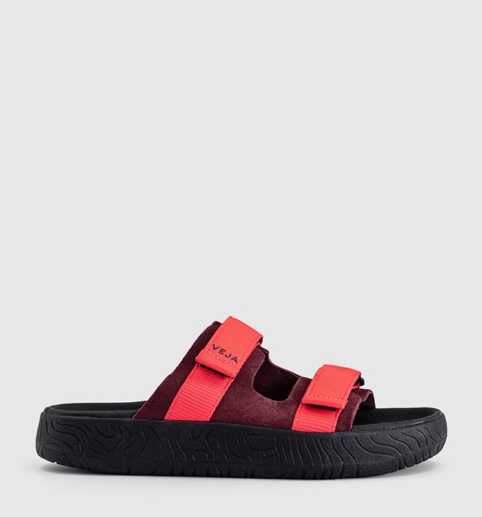 VEJA Arpoador Sandals Amarante Rose Fluo Black F