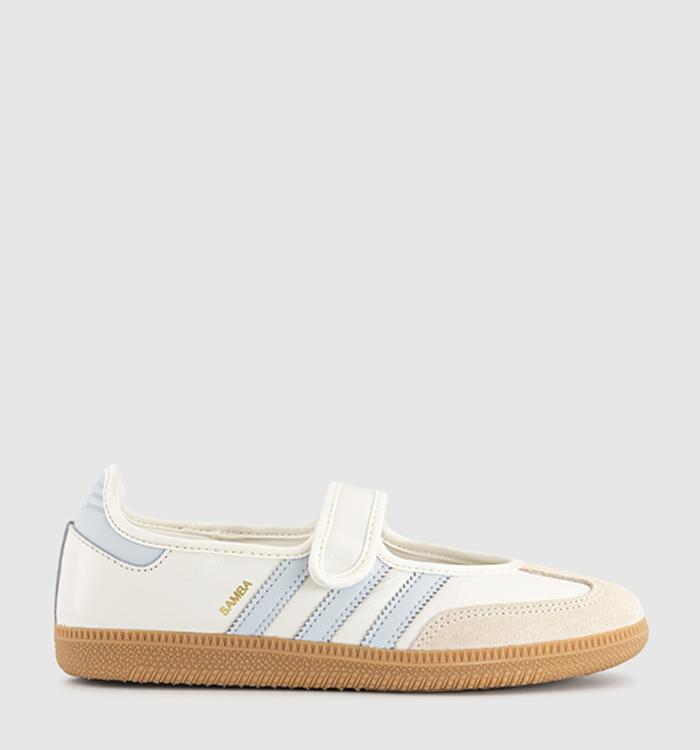 adidas Samba Jane Trainers Cloud White Gum Halo Blue