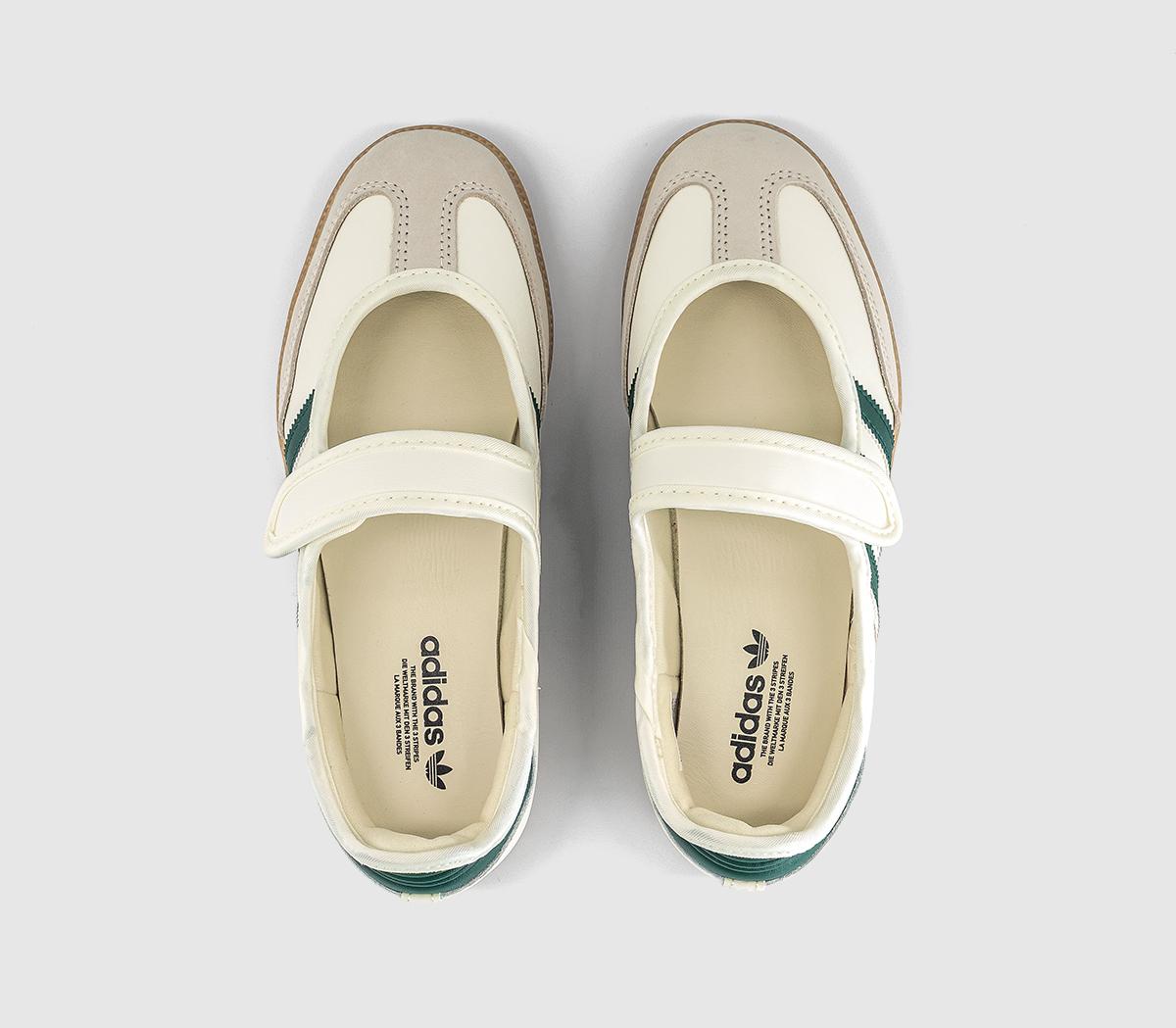 adidasSamba Jane Ballet TrainersOffwhite Collegiate Green Gold Metallic