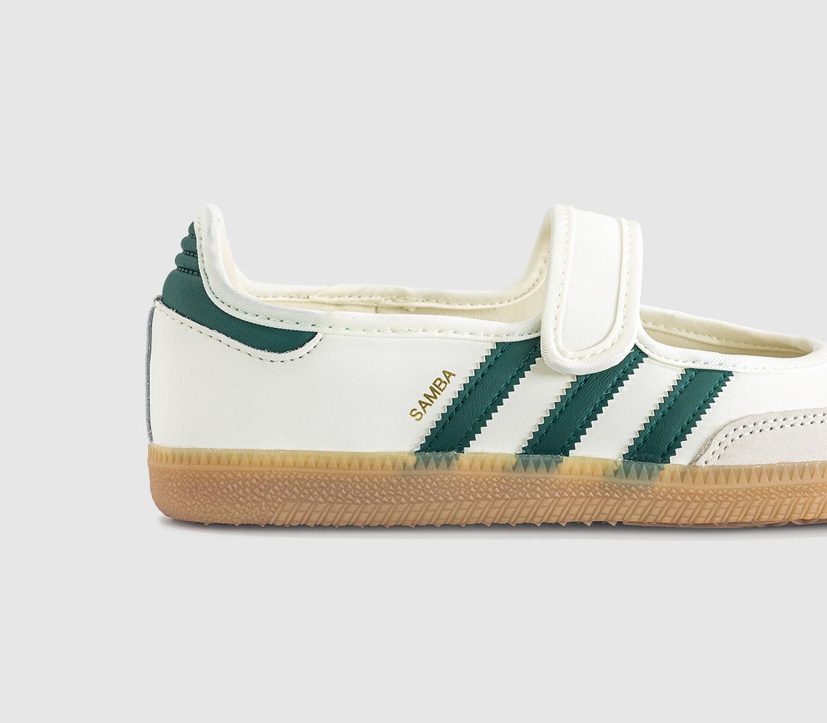 adidasSamba Jane Ballet TrainersOffwhite Collegiate Green Gold Metallic