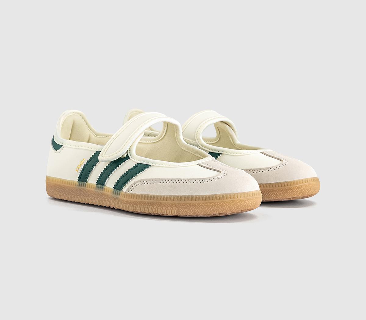 adidasSamba Jane Ballet TrainersOffwhite Collegiate Green Gold Metallic