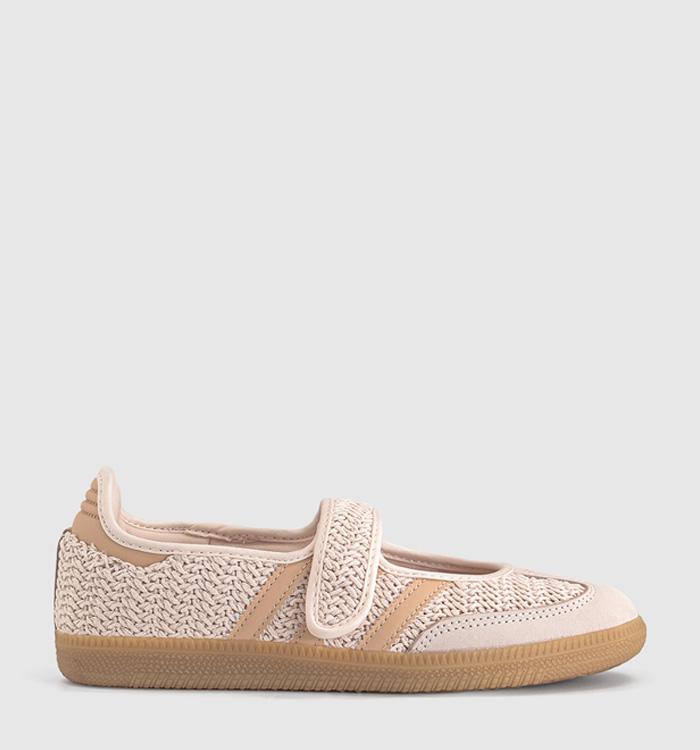 adidas Samba Jane Ballet Trainers Wonder Quartz Halo Blush Gold Metallic