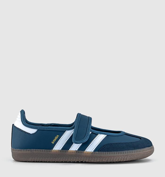 adidas Samba Janes Crew Navy White Gold Metallic