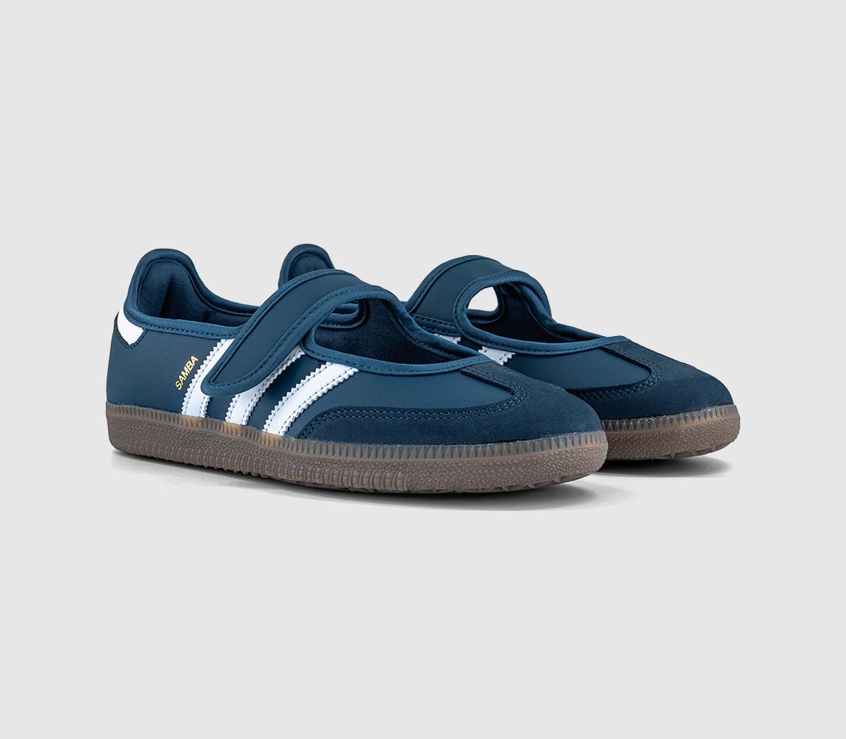 adidasSamba JanesCrew Navy White Gold Metallic