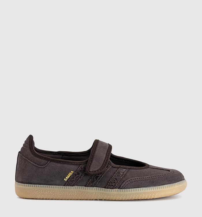 adidas Samba Jane Ballet Trainers Aurora Coffee Gold Metallic