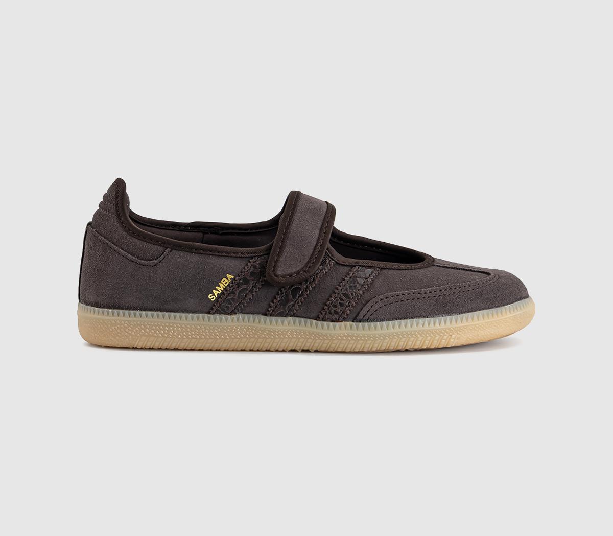 Adidas Samba Jane Ballet Trainers Aurora Coffee Gold Metallic In  Brown in Women's Size 5.5, Offspring