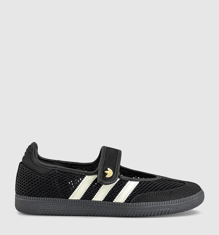 adidas Samba Jane Ballet Trainers Black Off White Gold Metallic