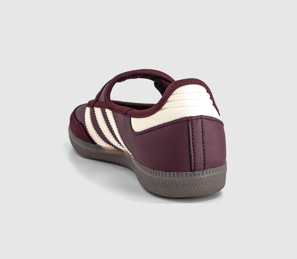 adidasSamba Jane Ballet TrainersMaroon Cream White Gold Metallic