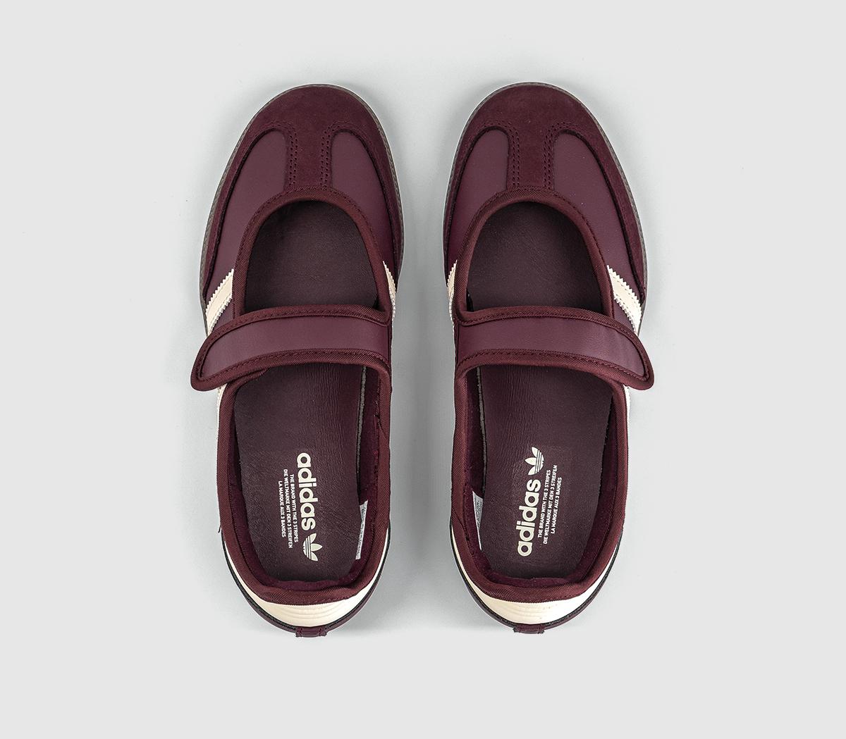 adidasSamba Jane Ballet TrainersMaroon Cream White Gold Metallic