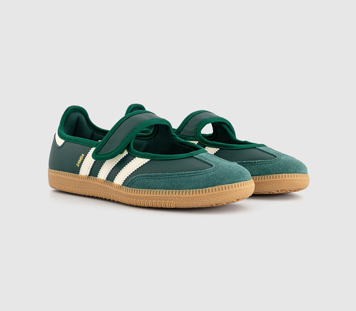 adidasSamba Jane TrainersCollegiate Green Gum Cream White