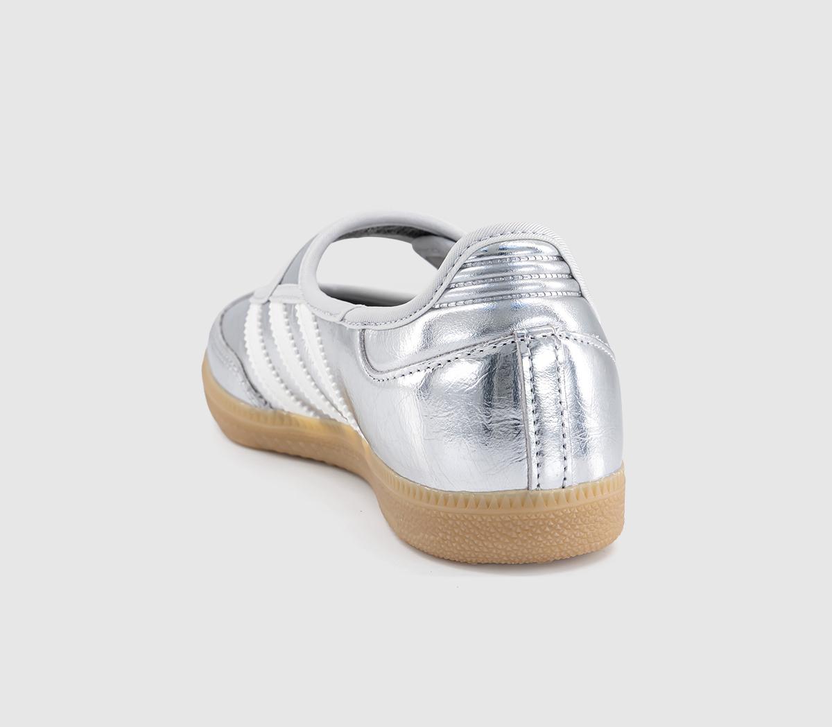 adidasSamba Jane Ballet Metallic TrainersSilver Metallic Offwhite Gum