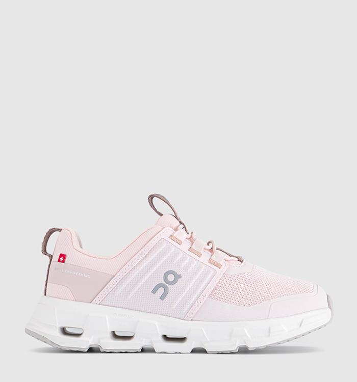 On Cloudswift Youth Trainers Salt White