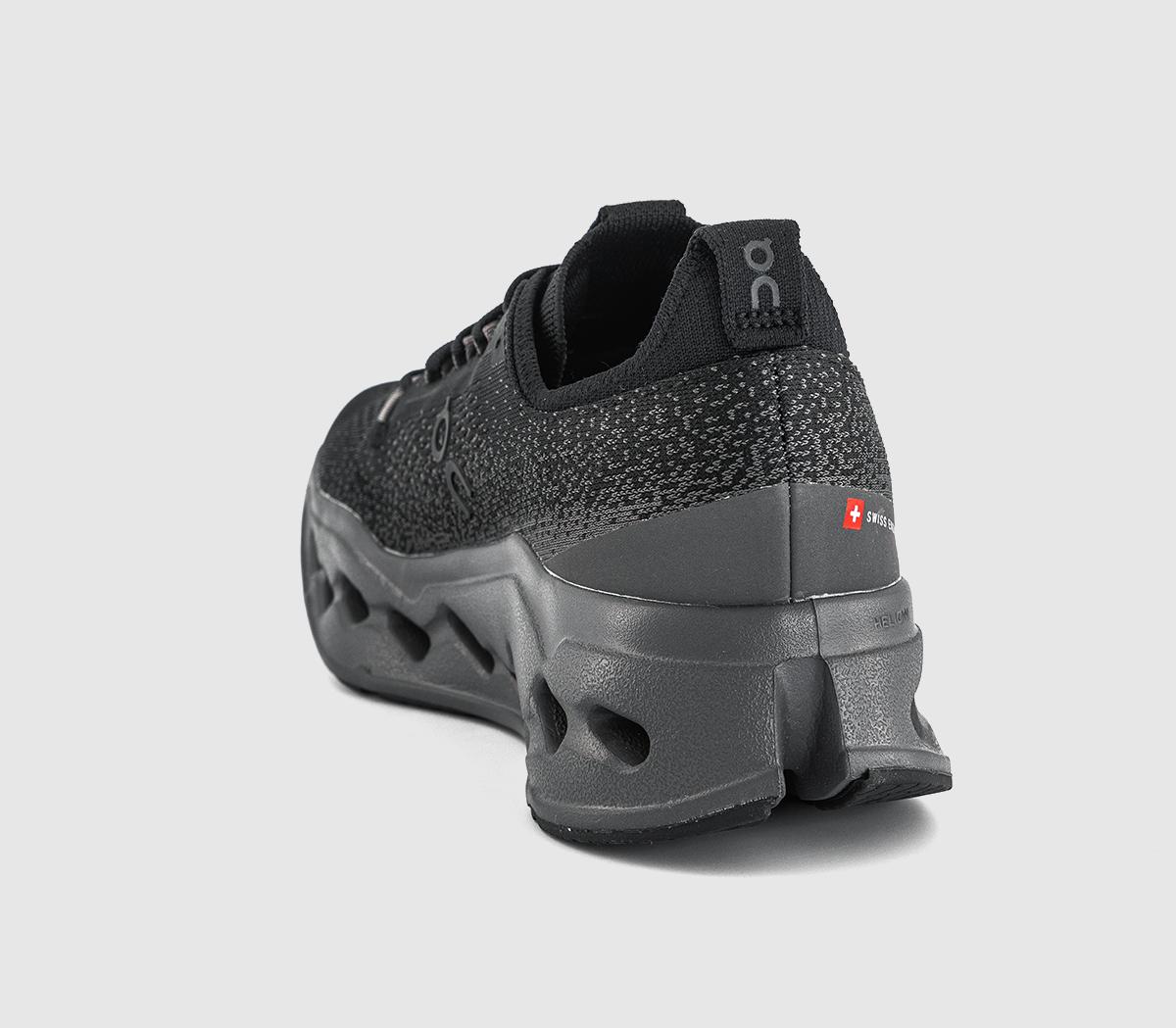 On Cloudsurfer Max Trainers Black F - Running Inspired Trainers