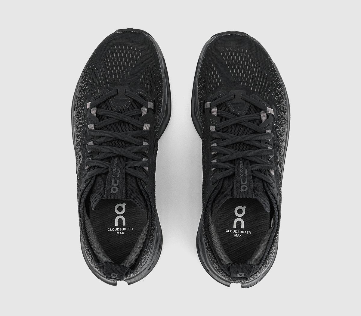 On Cloudsurfer Max Trainers Black F - Running Inspired Trainers