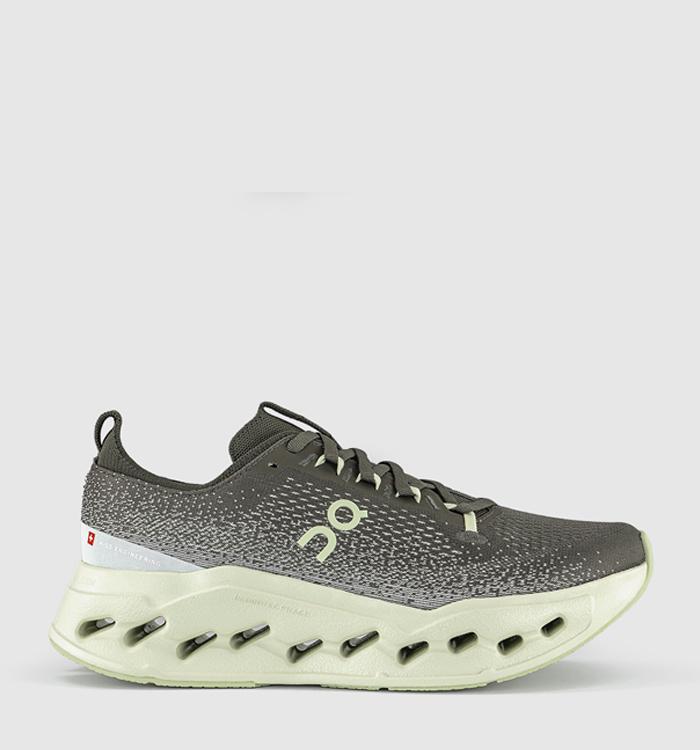ON Cloudsurfer Max Trainers Olive Seedling