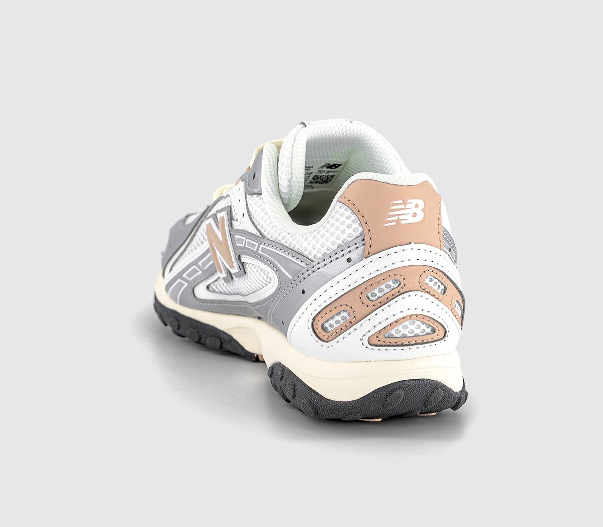 New Balance204L TrainersSilver Metallic Off White Brown