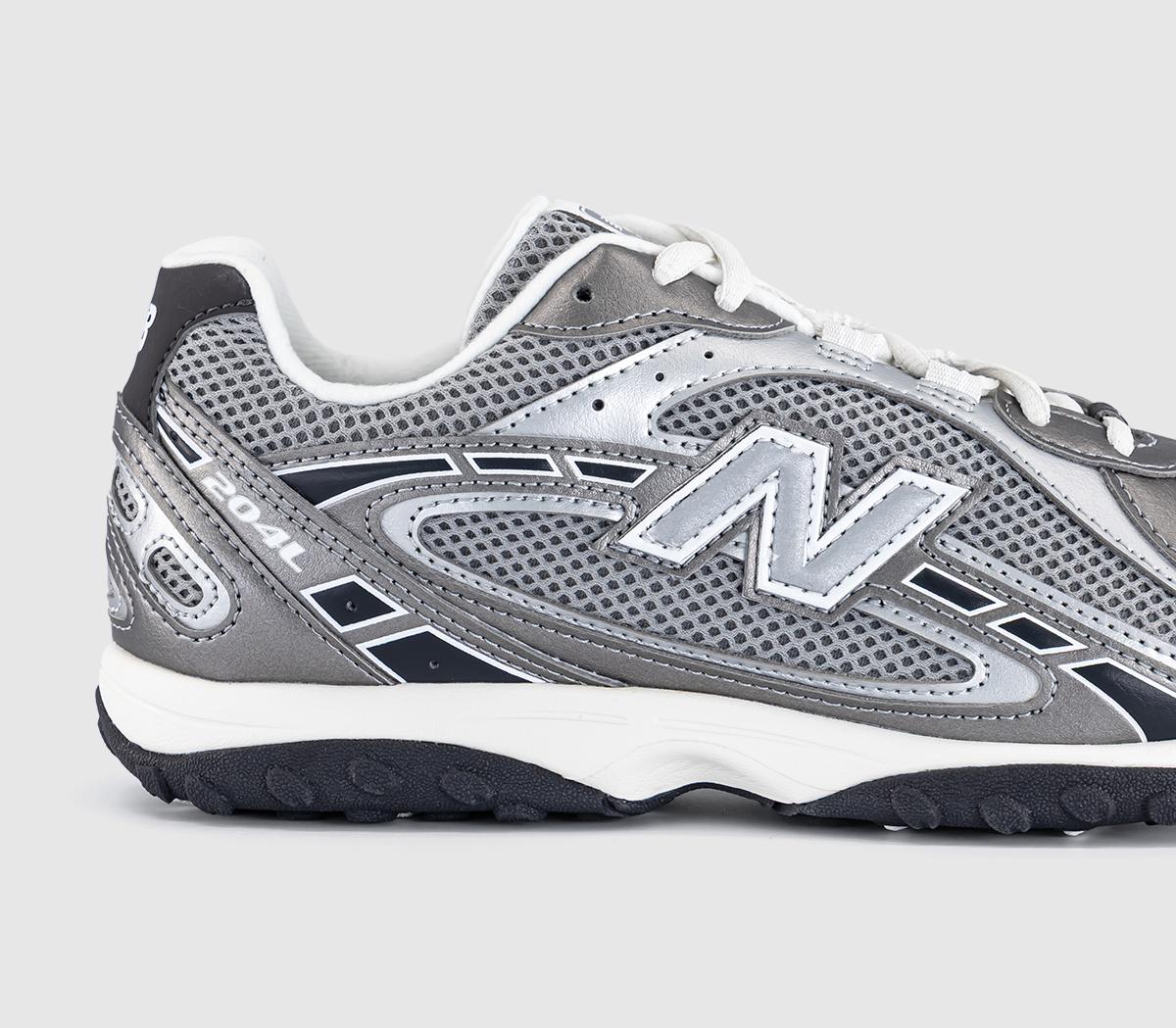 New Balance 204L Trainers Dark Silver Metallic Slate Grey