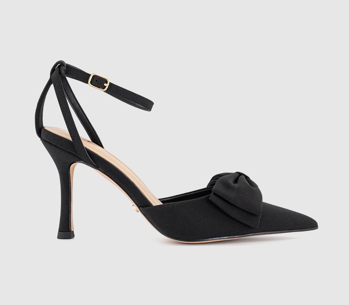 OFFICEHalo Bow Detail Two Part Court Heel OFFICEHalo Bow Detail Two Part Court HeelBlack