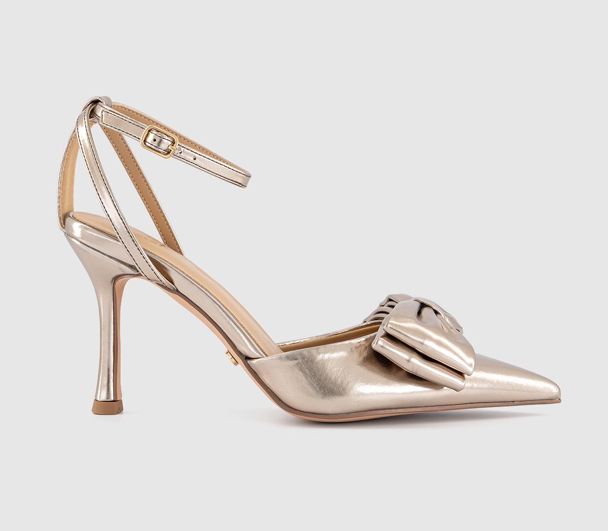 OFFICEHalo Bow Detail Two Part Court Heel OFFICEHalo Bow Detail Two Part Court HeelPale Bronze