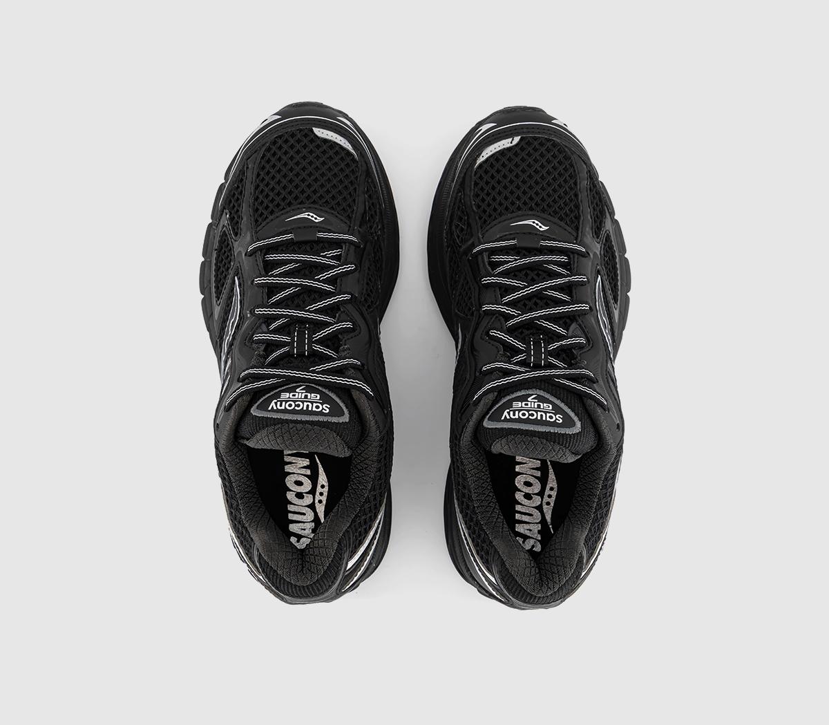 SauconyProgrid Guide 7 TrainersBlack Silver