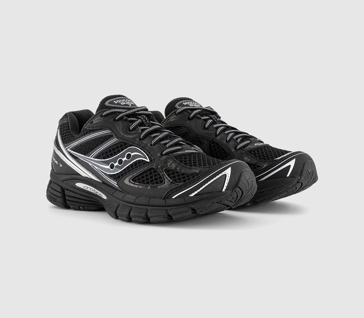 SauconyProgrid Guide 7 TrainersBlack Silver