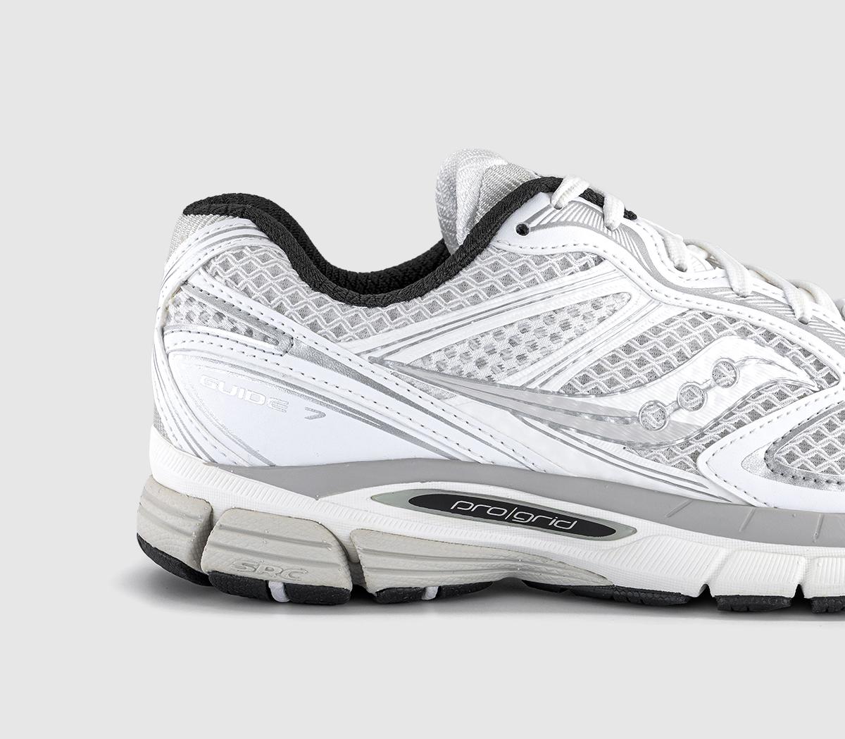 SauconyProgrid Guide 7 TrainersWhite Black