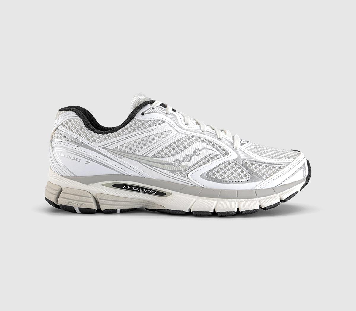 Saucony Progrid Guide 7 Trainers Black White in Women's Size 4.5, Office Shoes