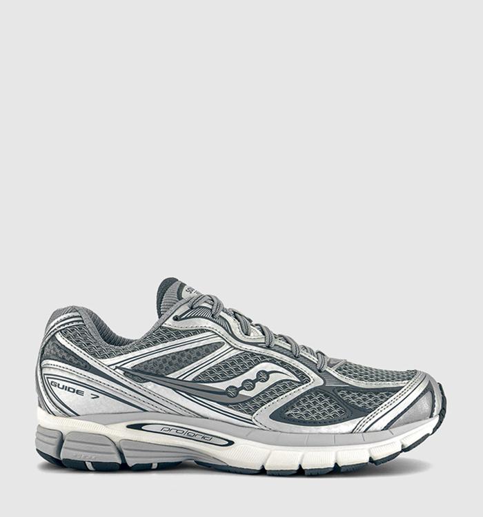 Saucony Progrid Guide 7 Trainers Grey Silver