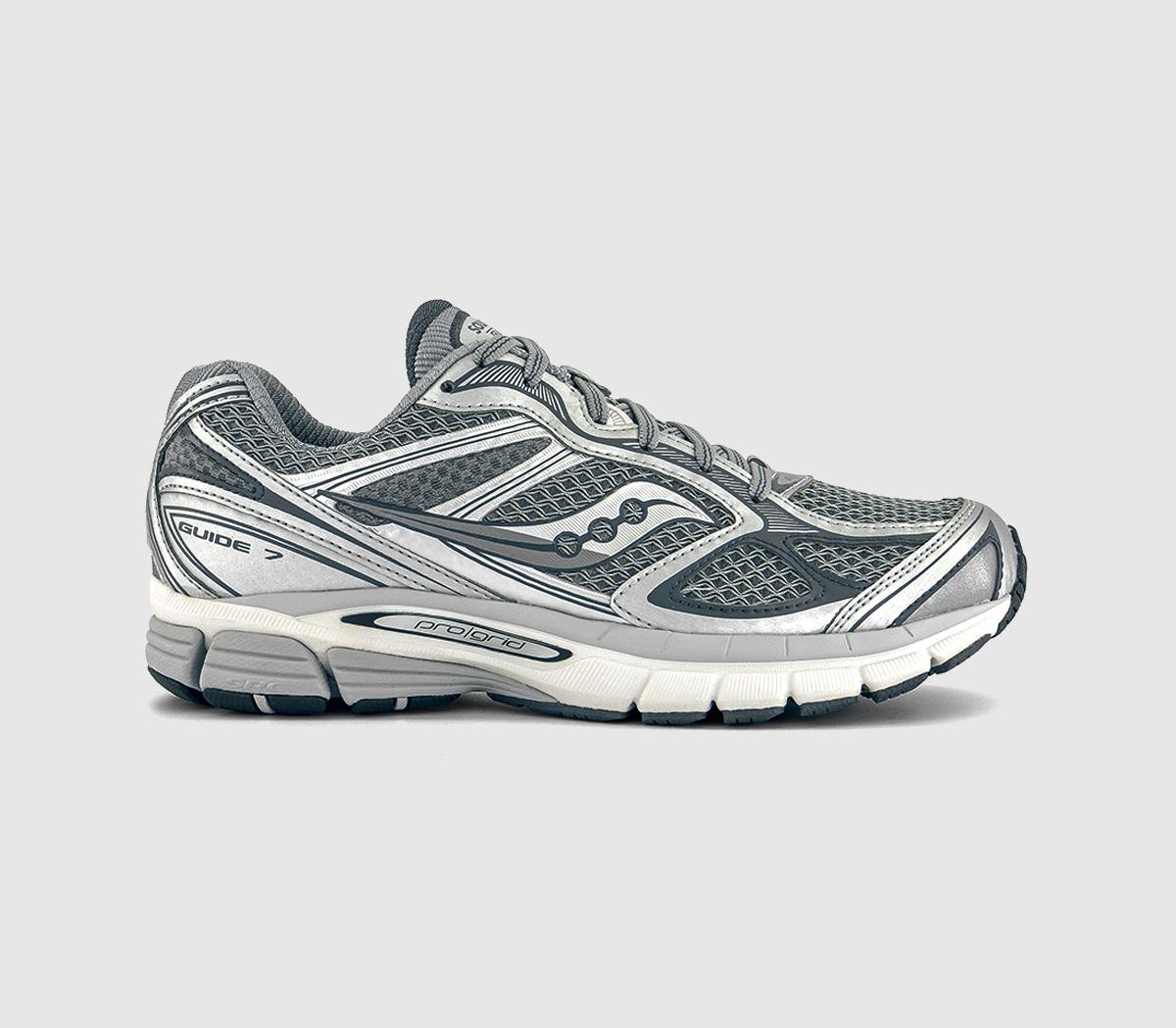 SauconyProgrid Guide 7 TrainersGrey Silver