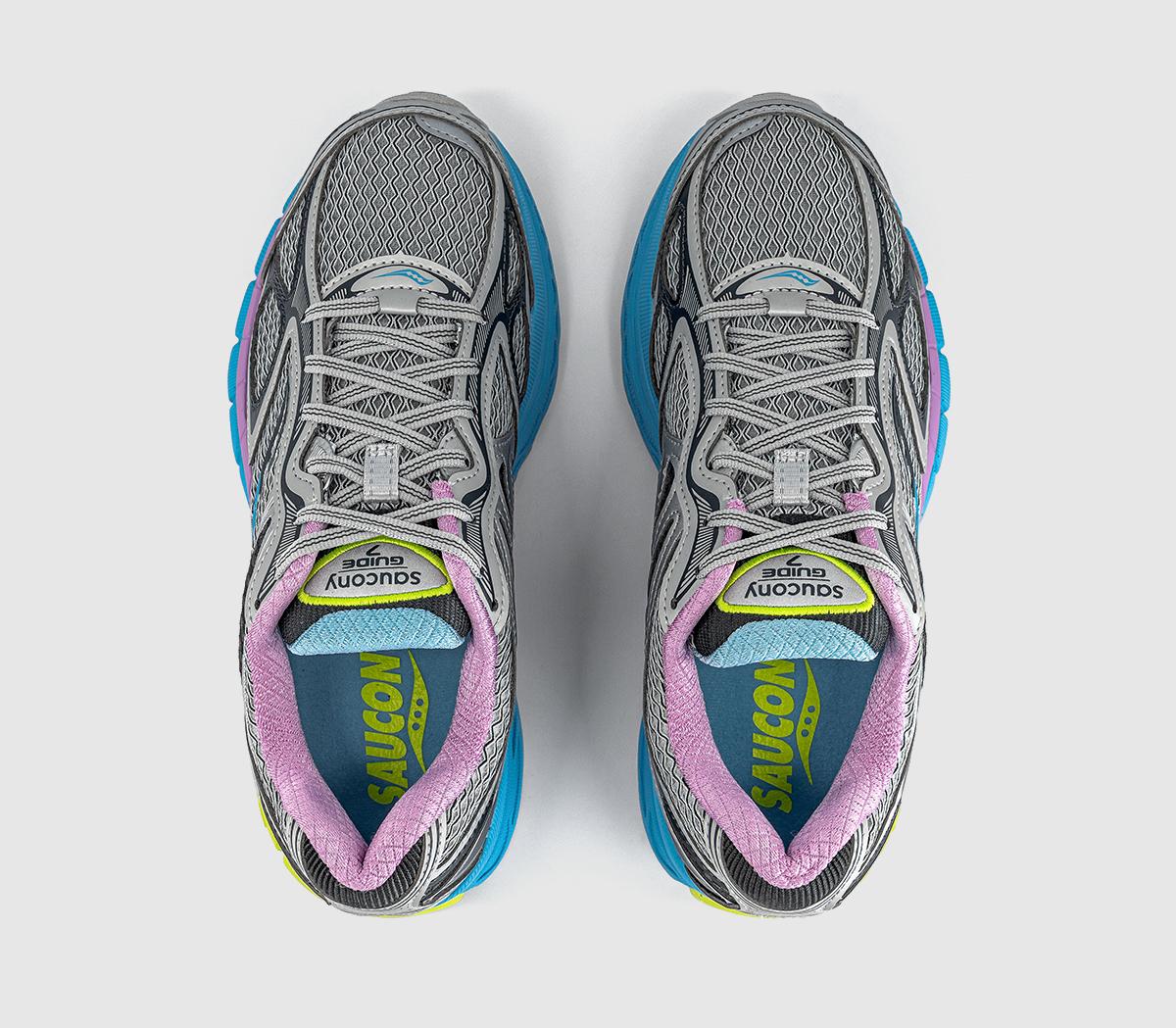 SauconyProgrid Guide 7 TrainersGrey Aqua