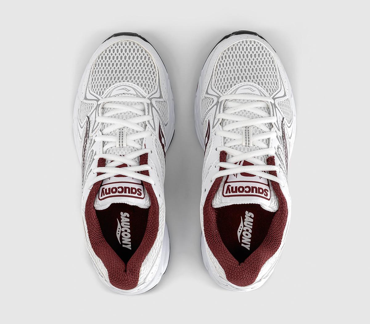 SauconyRide Millenium TrainersWhite Maroon