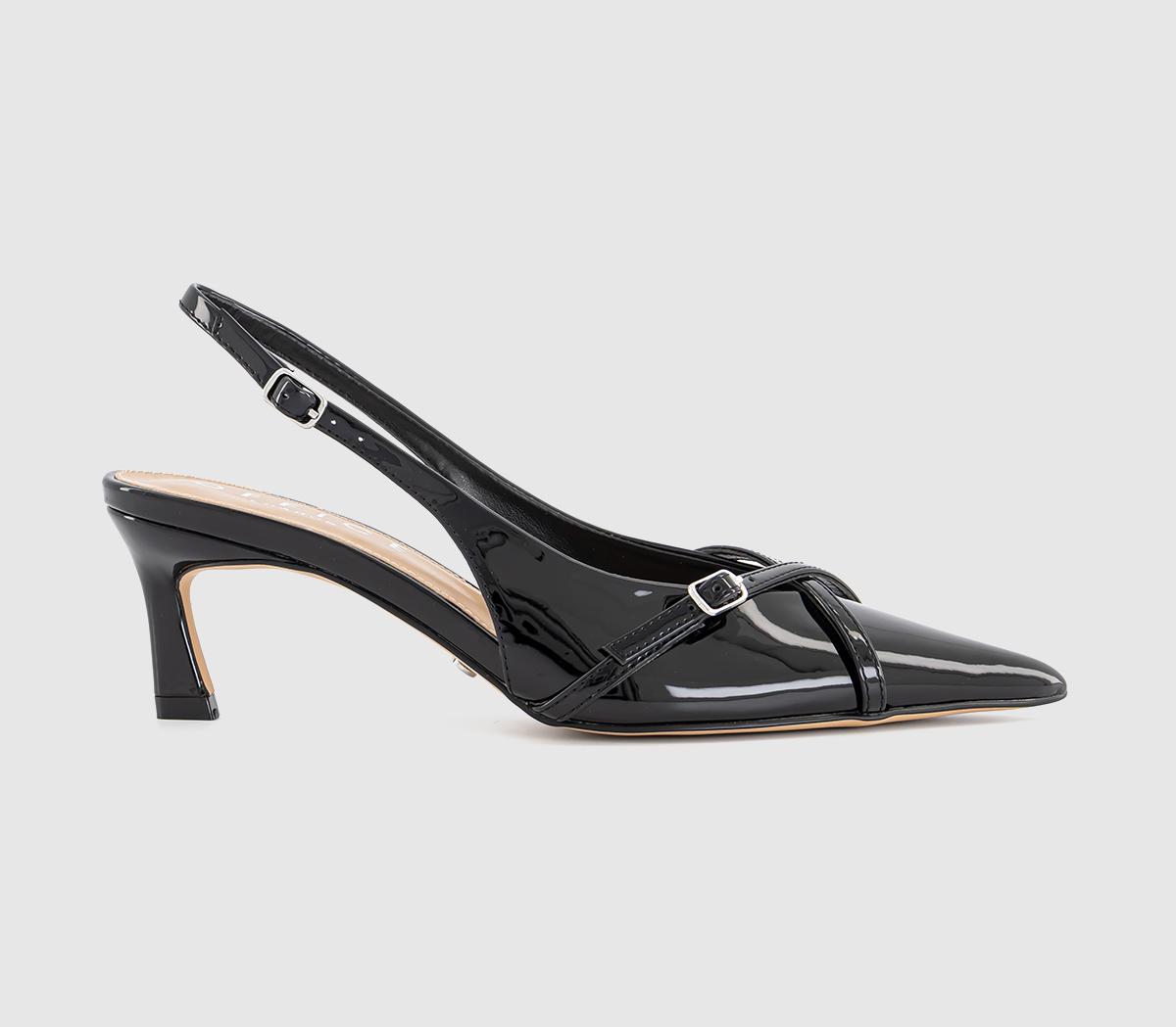 OFFICEMason Buckle Strap Slingback Heels OFFICEMason Buckle Strap Slingback HeelsBlack