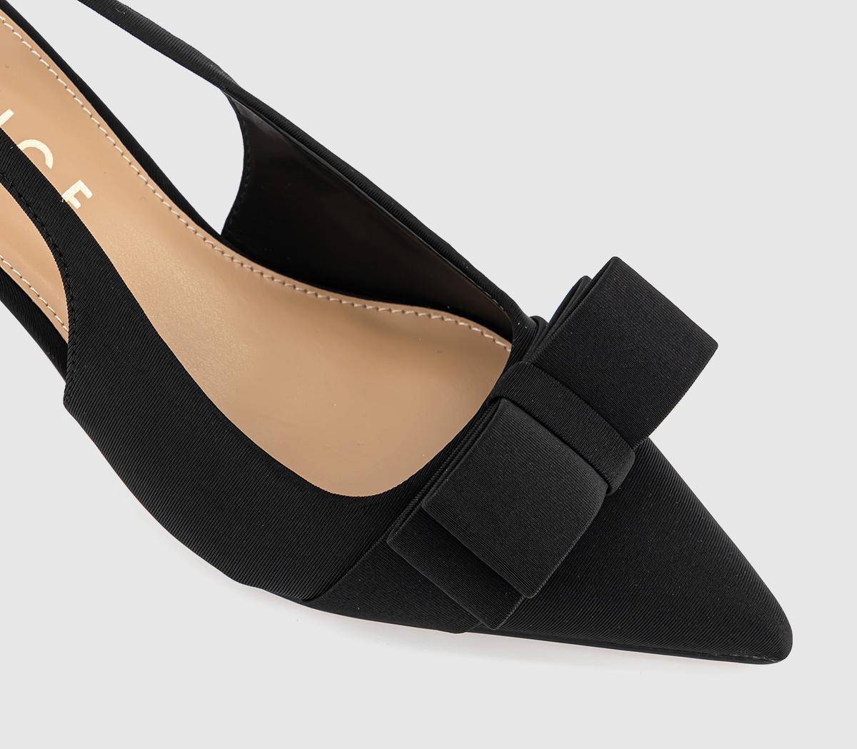 OFFICEMilly Bow Detail Block Court HeelsBlack