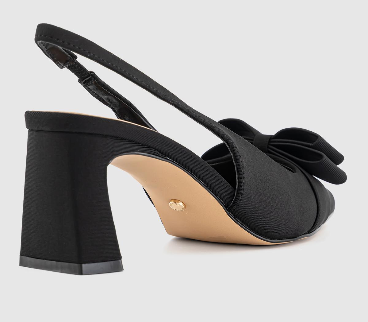 OFFICEMilly Bow Detail Block Court HeelsBlack
